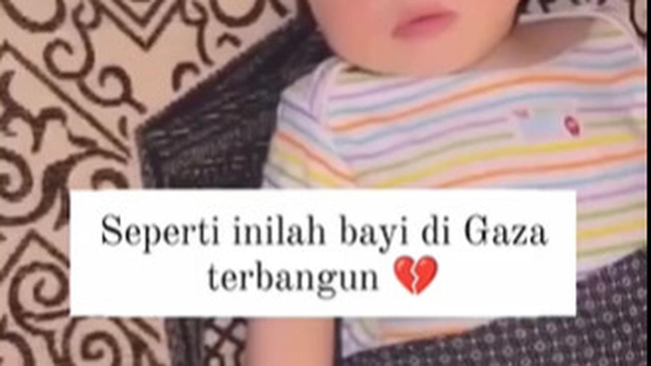 Reaksi Bayi di Gaza Mendengar Bom & Tembakan Israel, Sungguh Tak Tega Melihatnya