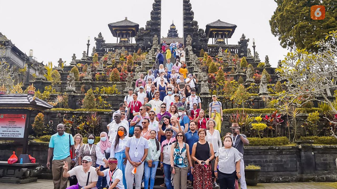 Senyum Delegasi GPDRR Saat Field Trip Wisata di Bali