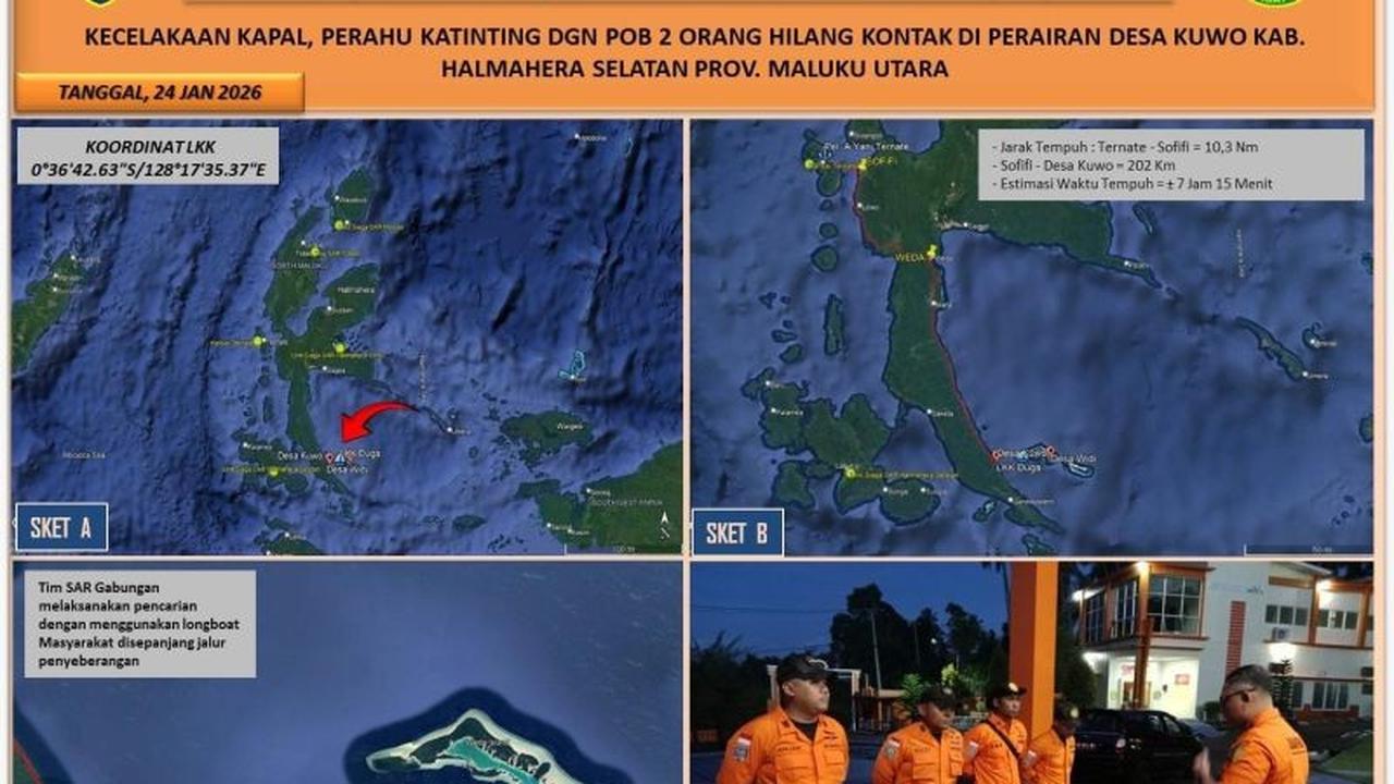 SAR Ternate Intensifkan Pencarian Nelayan Hilang di Perairan Halmahera Barat