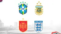 Piala Dunia U-17 - Timnas Brasil, Timnas Argentina, Timnas Spanyol, Timnas Inggris (Bola.com/Adreanus Titus)