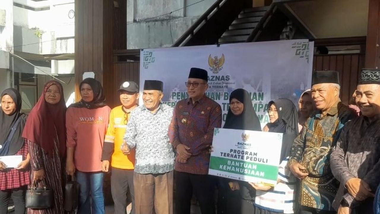 Bantuan Baznas Ternate Gempa: Puluhan KK Terdampak Terima Dana dan Logistik