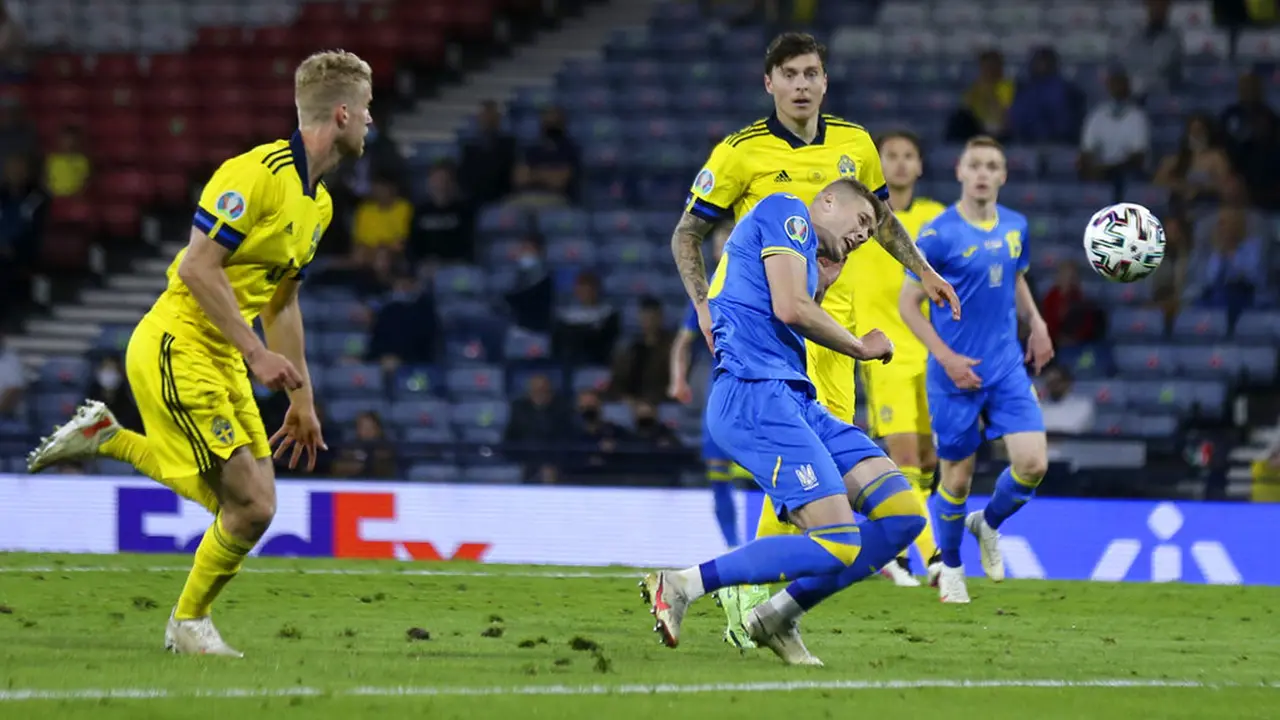FOTO: Ukraina Tembus Perempat Final Euro 2020 Usai Taklukkan Swedia