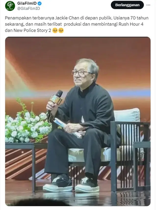 Penampilan Jackie Chan di Usia 69