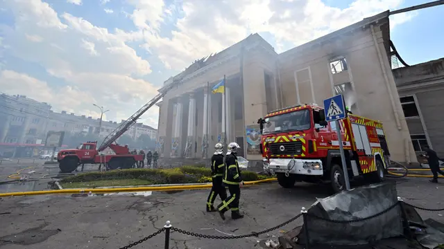 FOTO: Rusia Serang Kota Vinnytsia di Ukraina, 20 Orang Tewas
