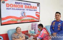 Peduli Kemanusiaan, Polairud Bangka Selatan Gelar Donor Darah Bantu Stok PMI Setempat