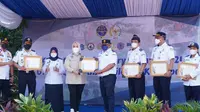 Kementerian Perhubungan menggelar program Padat Karya untuk meningkatkan kenyamanan, keamanan dan kesehatan lingkungan kerja khususnya pada Kantor Unit Pelaksana Teknis (UPT) di wilayah Kalijapat Jakarta. (Dok Kemenhub)