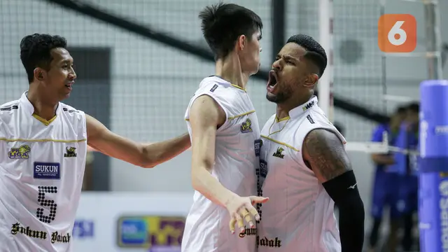 Foto: Debut di PLN Moblie Proliga 2022, Bueno Douglas dan Islomjon Sobirov Berikan Kemenangan Perdana Kudus Sukun Badak