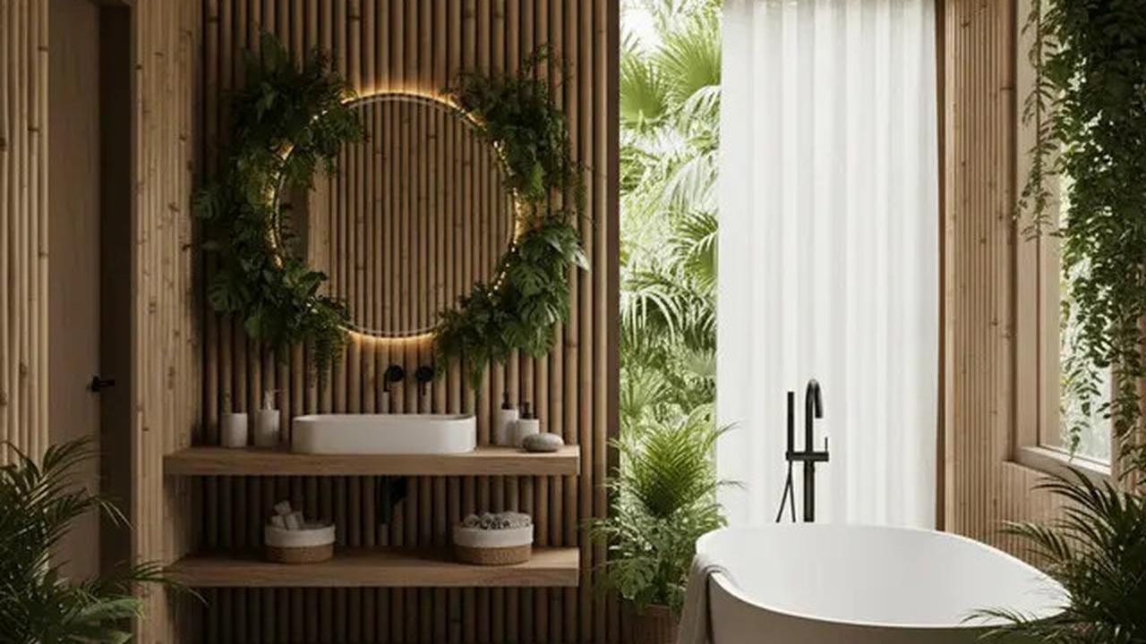 8 Inspirasi Kamar Mandi Konsep Alam 2025, Tren Desain Natural yang Bikin Rileks