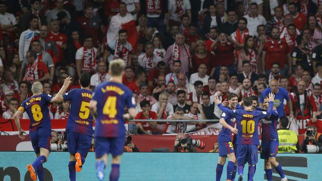 Cukur Sevilla Barcelona Rengkuh Trofi Copa Del Rey 2017 2018 Spanyol Bola Com