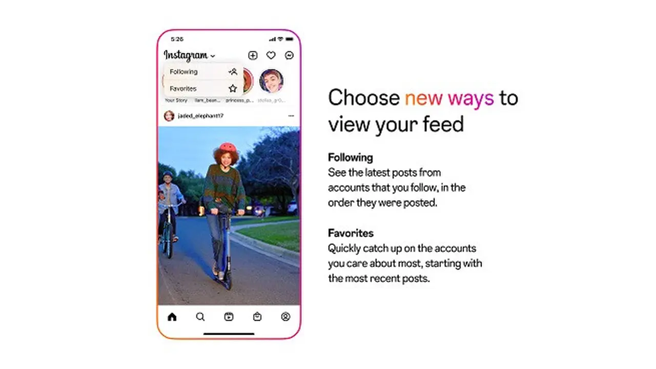Opsi tampilan Feed baru Instagram (Dok. Instagram)