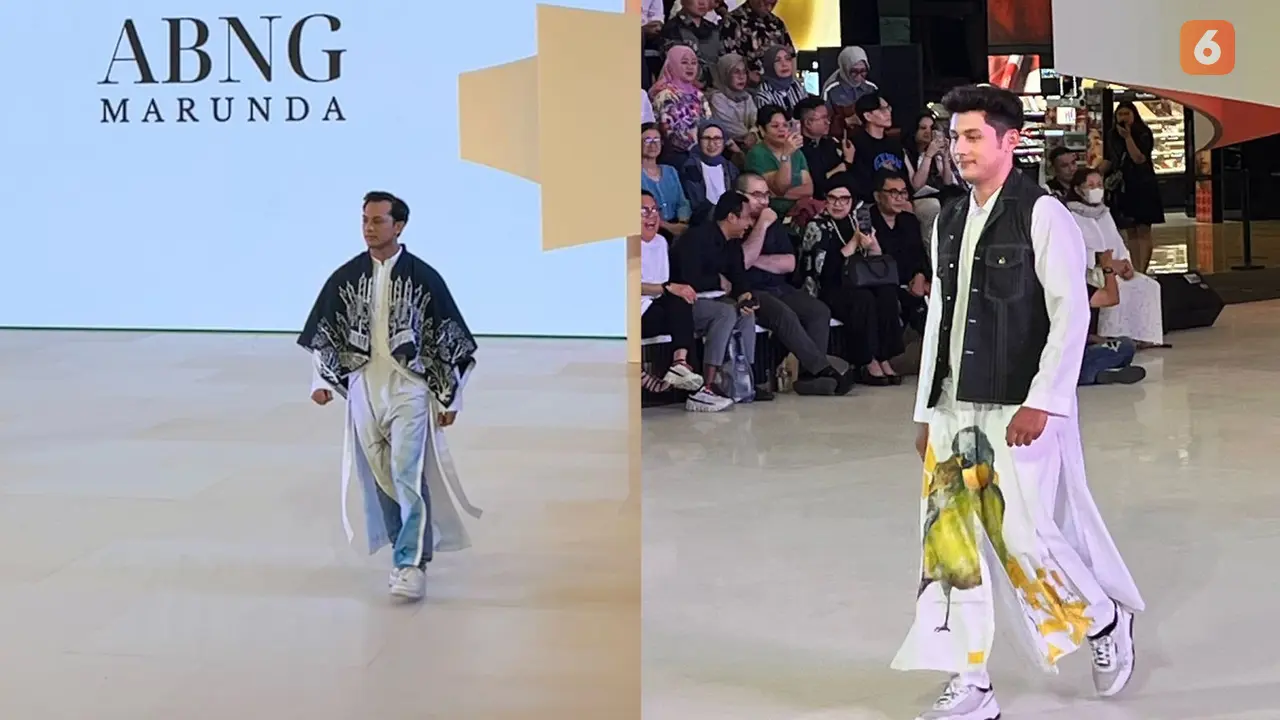 Koleksi Batik Marunda yang tampil di pegelaran Fashion Nation Senayan City Mall pada Senin, 23 September 2024. (Dok: Liputan6.com/dyah)