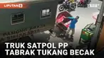 Insiden terjadi saat penertiban pedagang di depan Pasar Klewer, Surakarta. Petugas Satpol PP terekam hendak menertibkan pedagang buah keliling. Namun upaya penghadangan pedagang oleh Satpol PP malah berakhir benturan dengan becak.