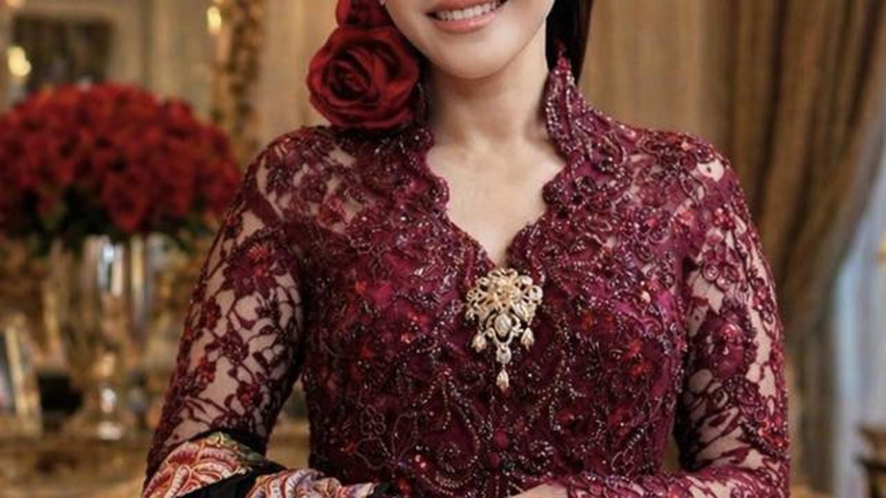 Potret Detail Kebaya Merah Maia Estianty saat Hari Kartini, Pancarkan Pesona Elegan