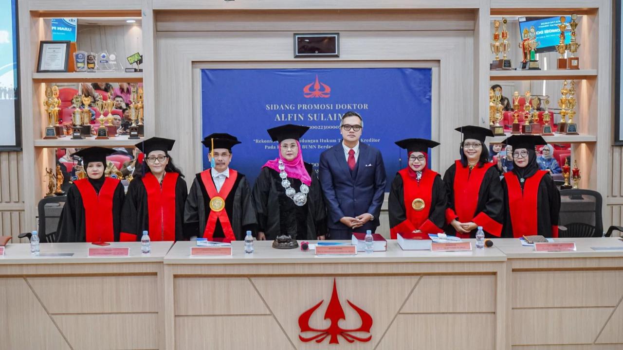 Raih Gelar Doktor Hukum di Universitas Trisakti, Alfin Sulaiman Usung Rekonstruksi Regulasi Kepailitan di BUMN