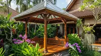 7 Desain Gazebo dengan Atap Transparan Agar Tetap Terang di Siang Hari, Jadi Area Bersantai