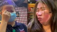 Top 3: Viral Aksi Kocak Wanita Pakai Masker Nyeleneh Saat Makan di Resto