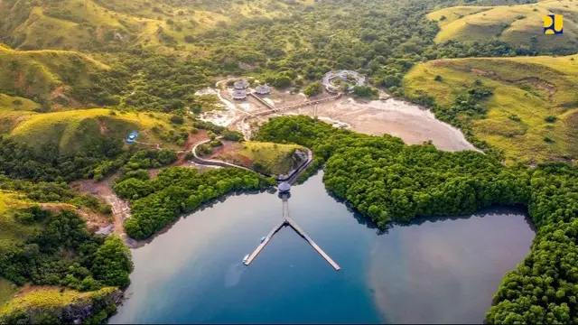Penataan kawasan Pulau Rinca yang merupakan bagian dari Destinasi Pariwisata Super Prioritas (DPSP) Labuan Bajo, Nusa Tenggara Timur (NTT). (Dok Kementerian PUPR)