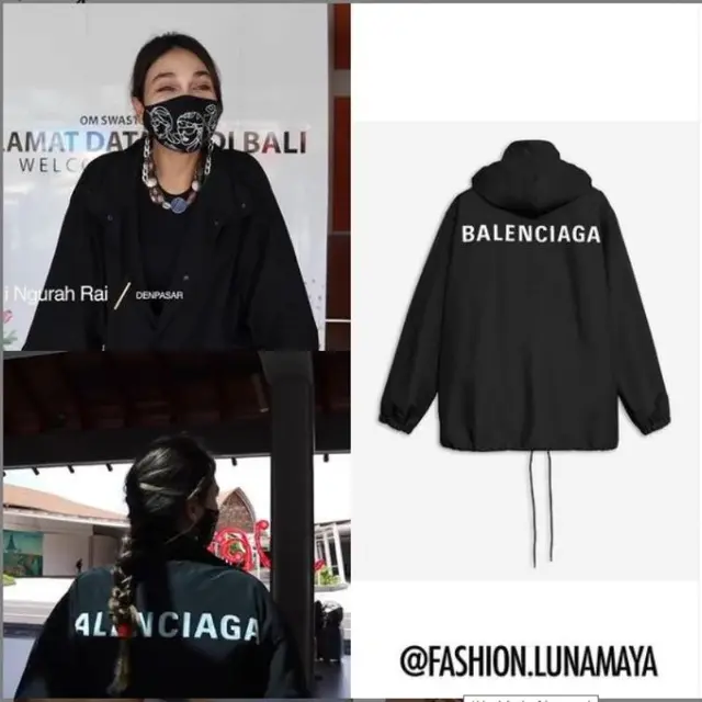 Naik Bus di Bali, Luna Maya Pakai Jaket Puluhan Juta Rupiah