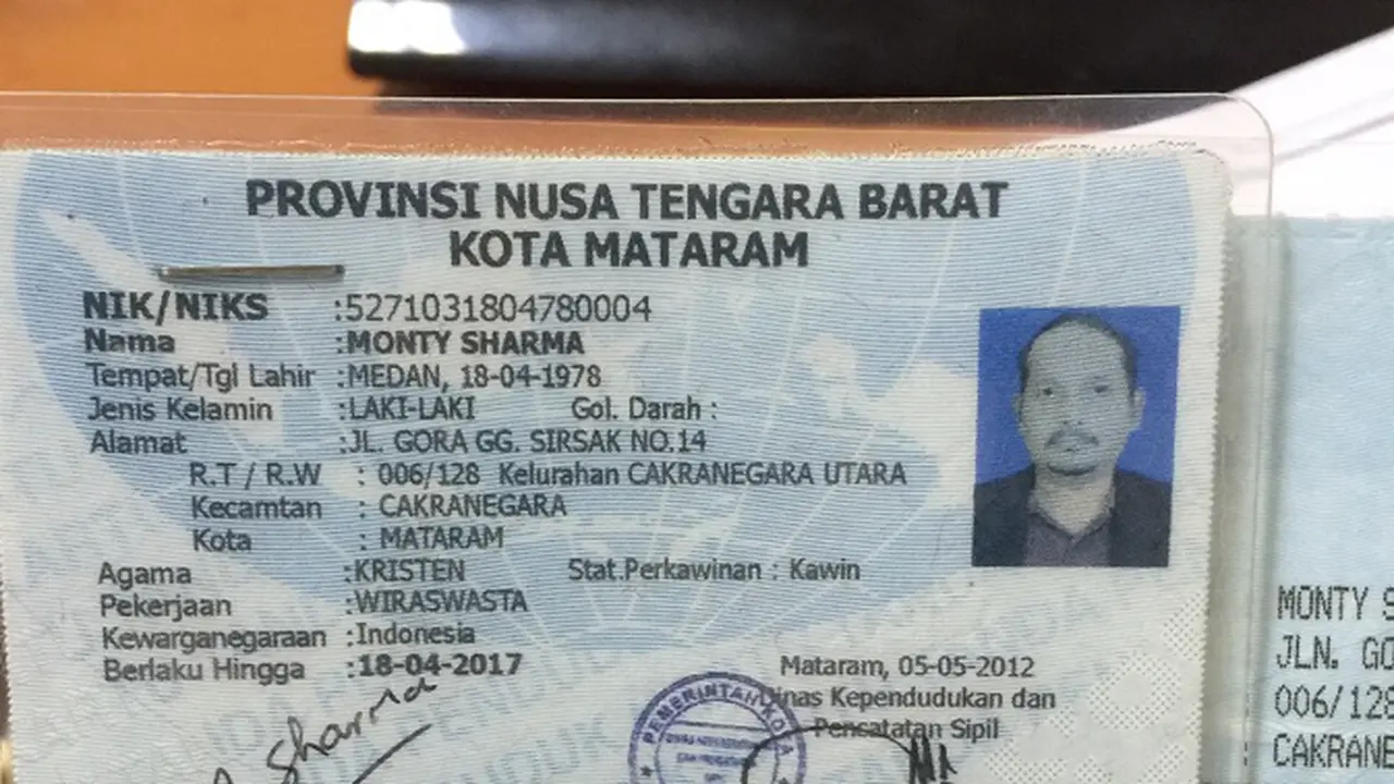 Warga India Gunakan KTP dan KK Palsu di Mataram 