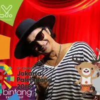 Antusias Andy /Rif beri dukungan untuk para atlet Bulutangkis Indonesia yang akan bertanding hari ini.