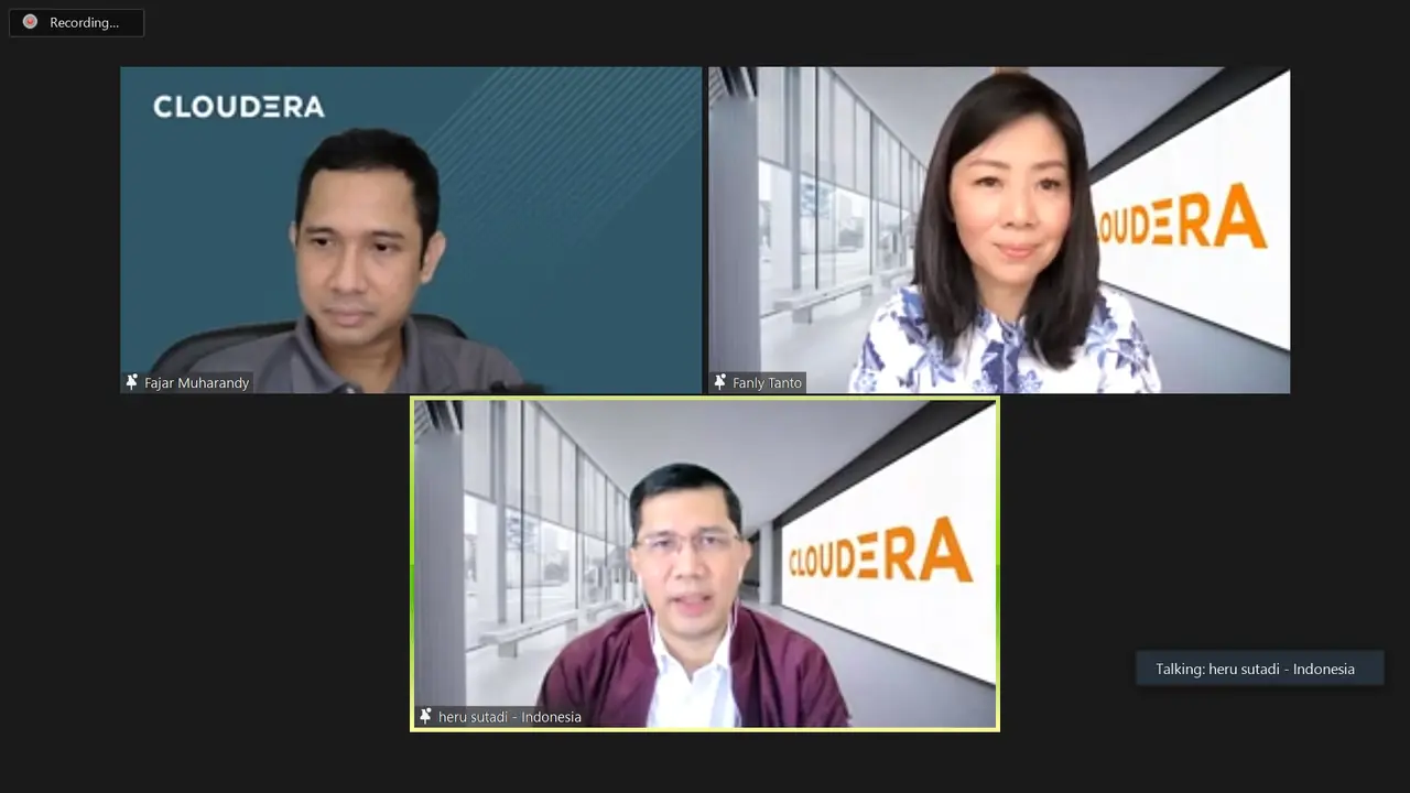 Konferensi pers Cloudera, Rabu (29/9/2021) (Dok. Cloudera)