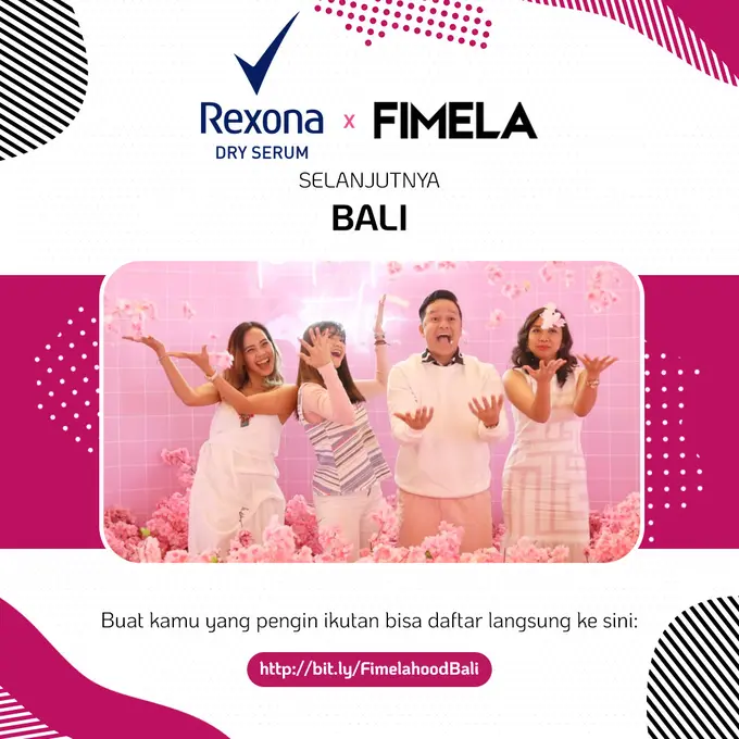 Rexona x Fimela Bakal Mampir ke Bali, Daftar Segera di Sini