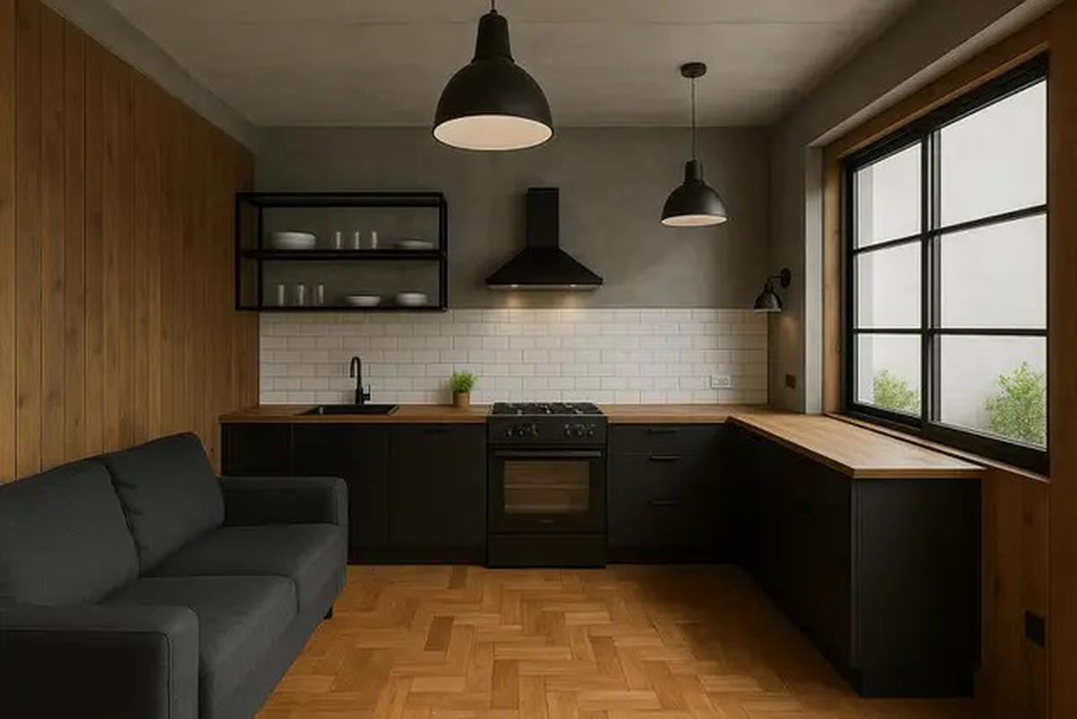 8 Rumah 5x7 Industrial Minimalis, Hunian Jadi Terasa Lapang dan Estetik