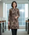 Atasan Batik Wanita Elegan Panjang Terbaru (Image by Gemini AI)