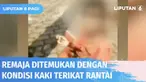 Seorang remaja laki-laki berusia 15 tahun di Bekasi ditemukan warga dengan kondisi kaki terikat rantai dan kelaparan. Diduga ia kabur dari rumah karena mendapat perlakuan kasar dari orang tuanya.