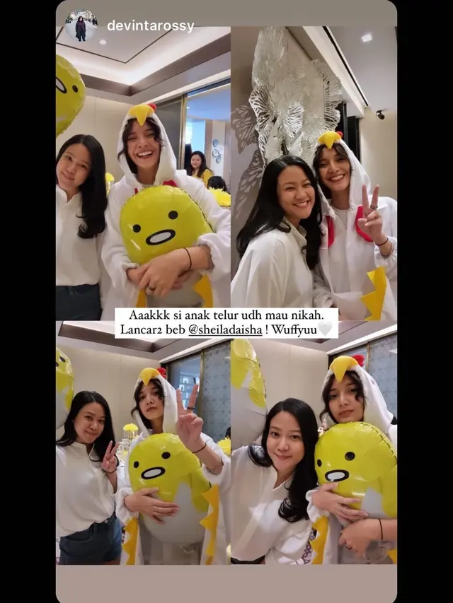 Dandan Jadi Anak Ayam, Ini 7 Momen Bridal Shower Sheila Dara Aisha