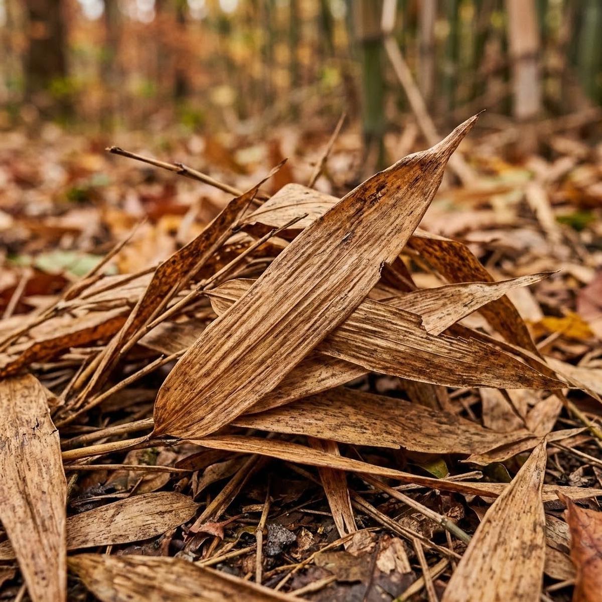 Daun Bambu Kering (AI Generated)
