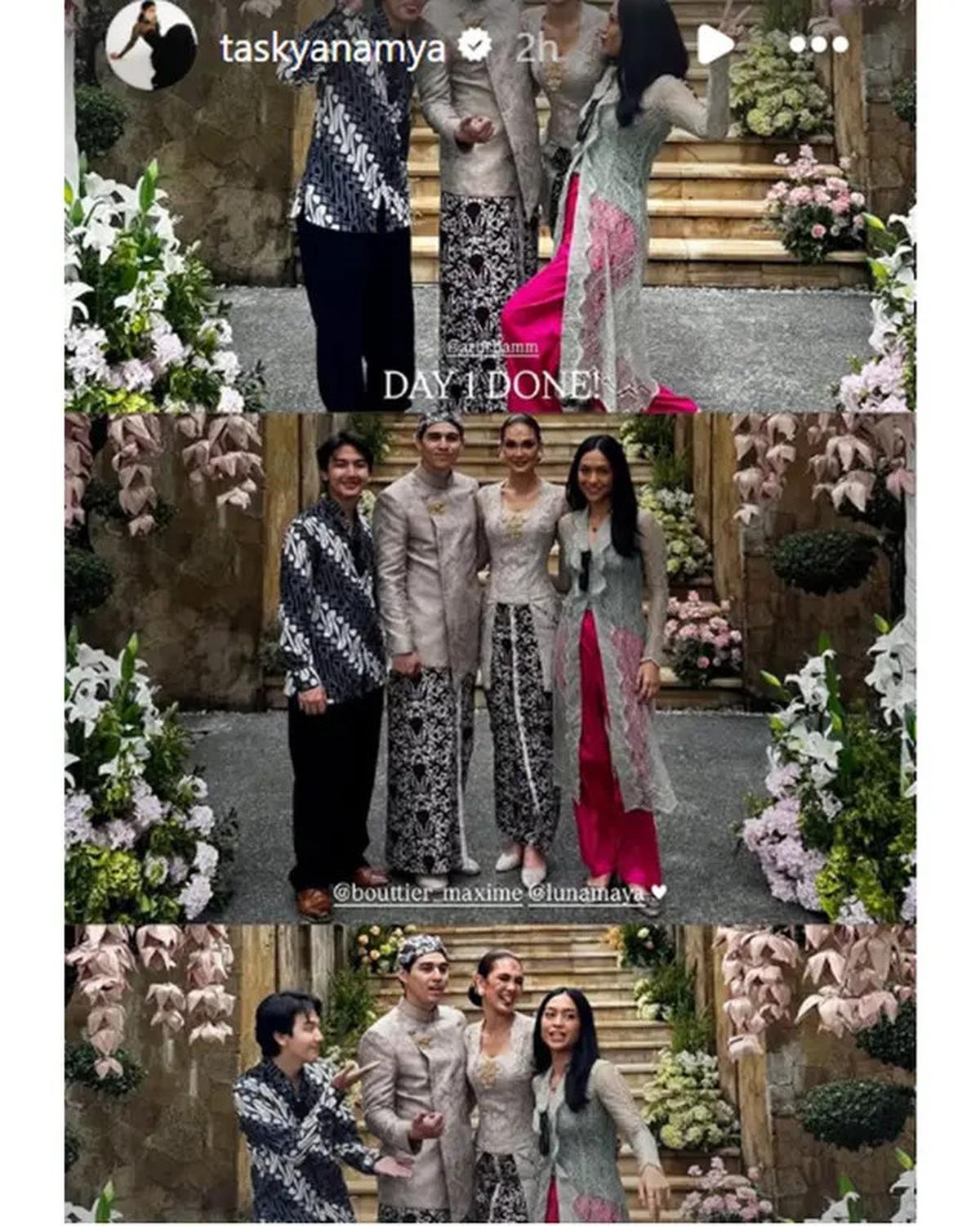 7 Potret Artis di Siraman Luna Maya dan Maxime Bouttier, 'Geng Menteri Ceria' Kompak