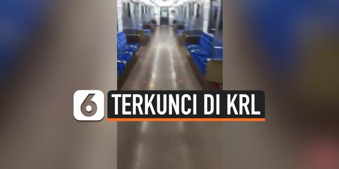 VIDEO: Viral Penumpang KRL Ketiduran, Terkunci dalam Gerbong