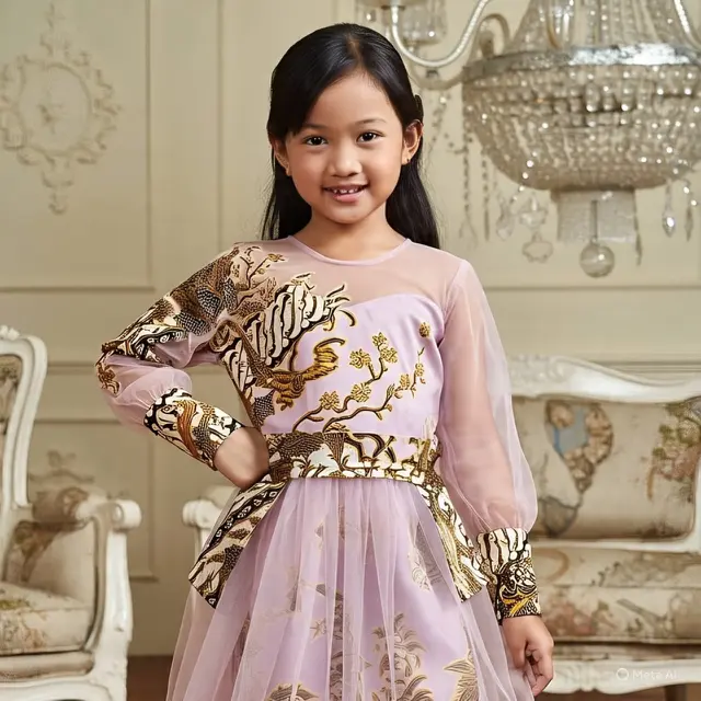Model Gamis Batik Anak Perempuan Modern