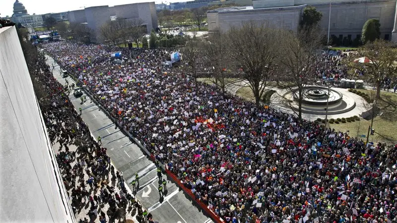 March for Our Lives: 1 Juta Pendukung Anti-Senjata Gelar Protes di Washington DC