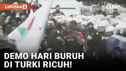 VIDEO: Peringatan Hari Buruh di Turki Diwarnai Kerusuhan