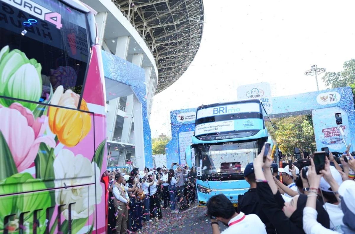 BRI Berangkatkan 12.352 Pemudik dengan 238 Bus