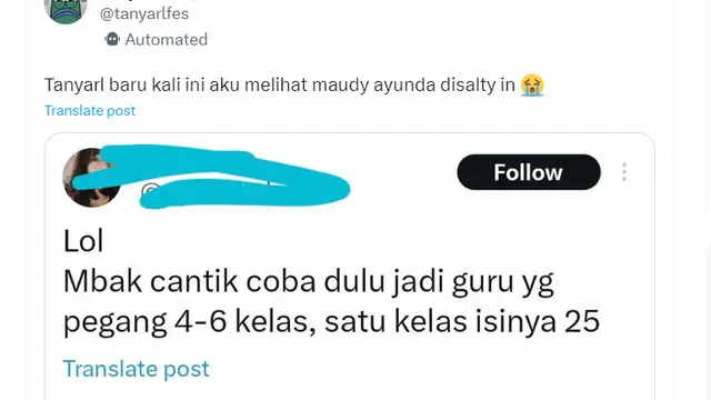 Cuitan warganet