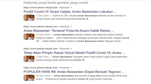 Gambar Tangkapan Layar Penelusuran Foto dengan Google Reverse Image.