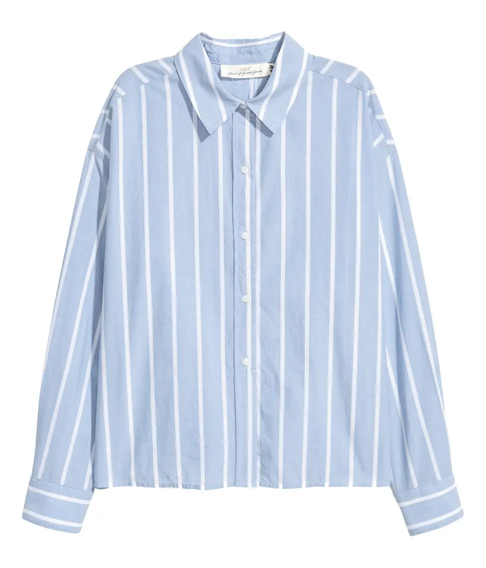 Wide cotton shirt Rp. 349.900 (Image: hm.com)