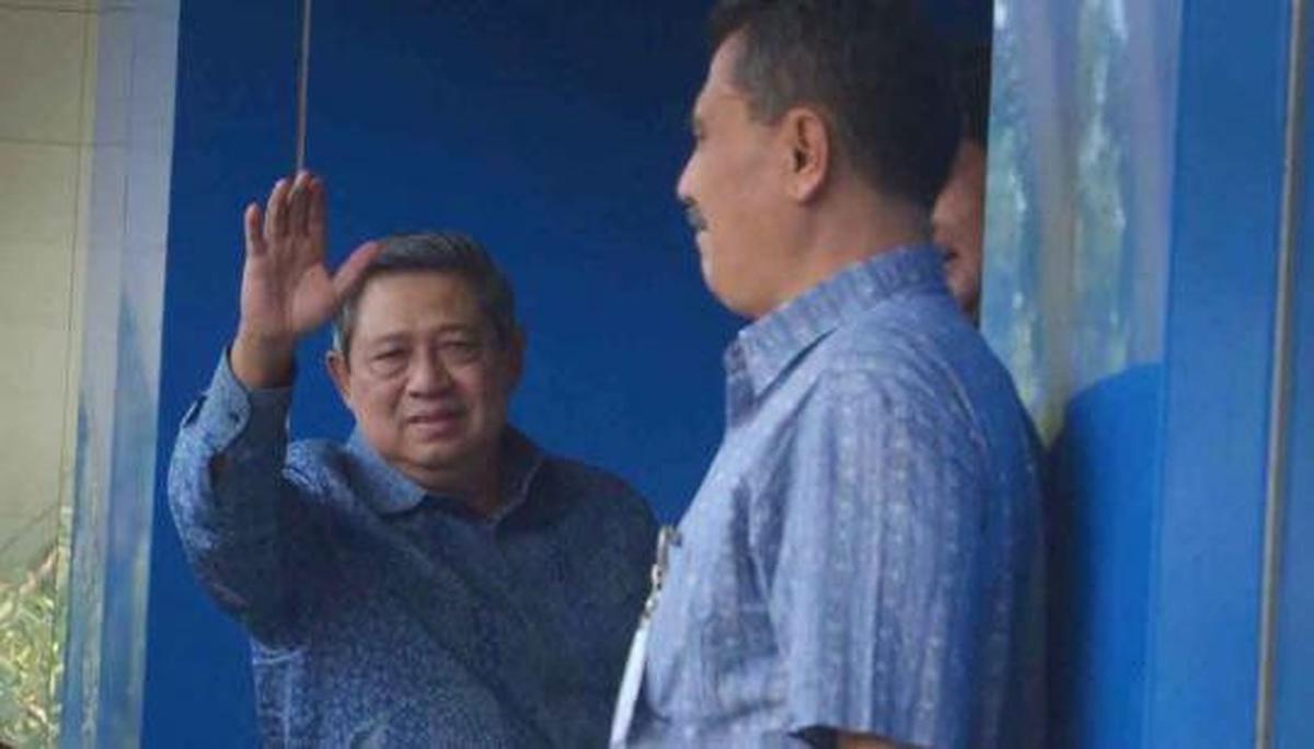 SBY hadiri rapat di kantor DPP Partai Demokrat
