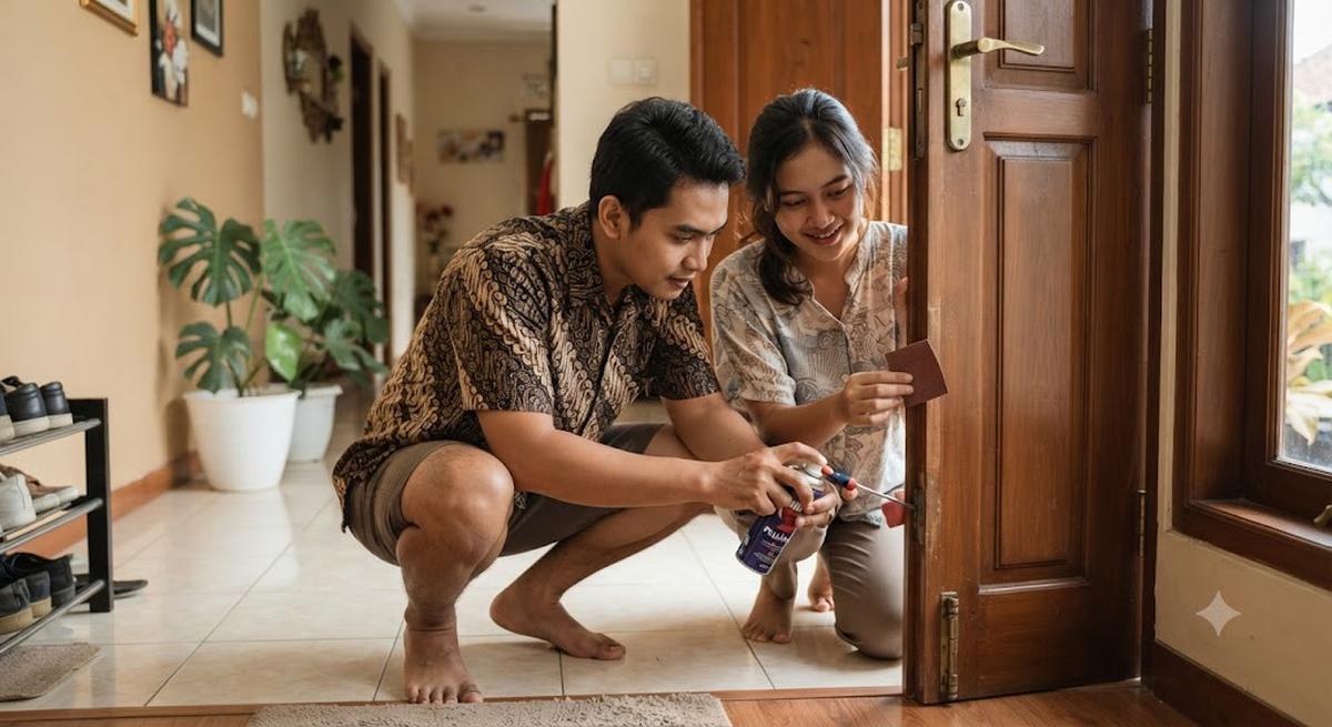 Cara Mengatasi Pintu Kayu yang Sulit Ditutup dengan Mengatasi Sumber Bunyi Sebelum Pintu Digunakan