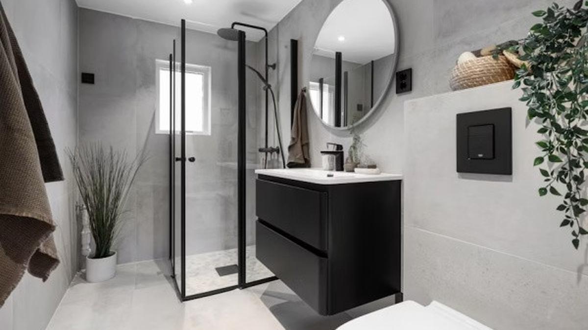 7 Model Kamar Mandi dengan Dinding Plester Aci Minimalis, Rapi dan Indah