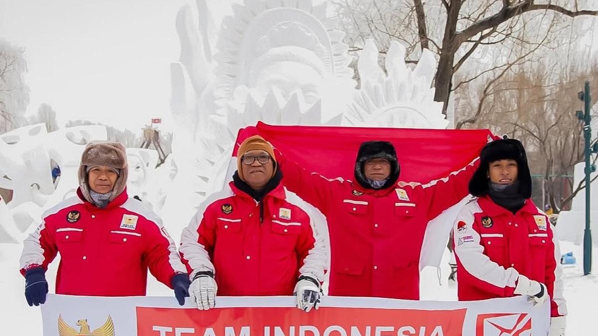 Seniman Asal Bali Raih Penghargaan di Harbin International Snow Sculpture Competition 2025, Ini Potret Karyanya yang Memukau