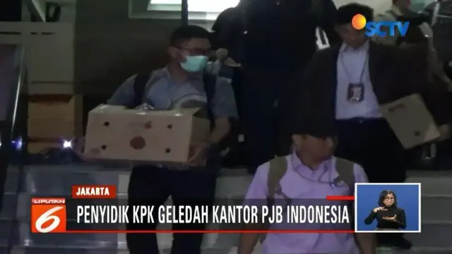 Terkait kasus suap PLTU Riau-1, Penyidik KPK menggeledah ruangan di Kantor Pusat Indonesia Power, Jakarta, Selasa (17/7) dini hari.