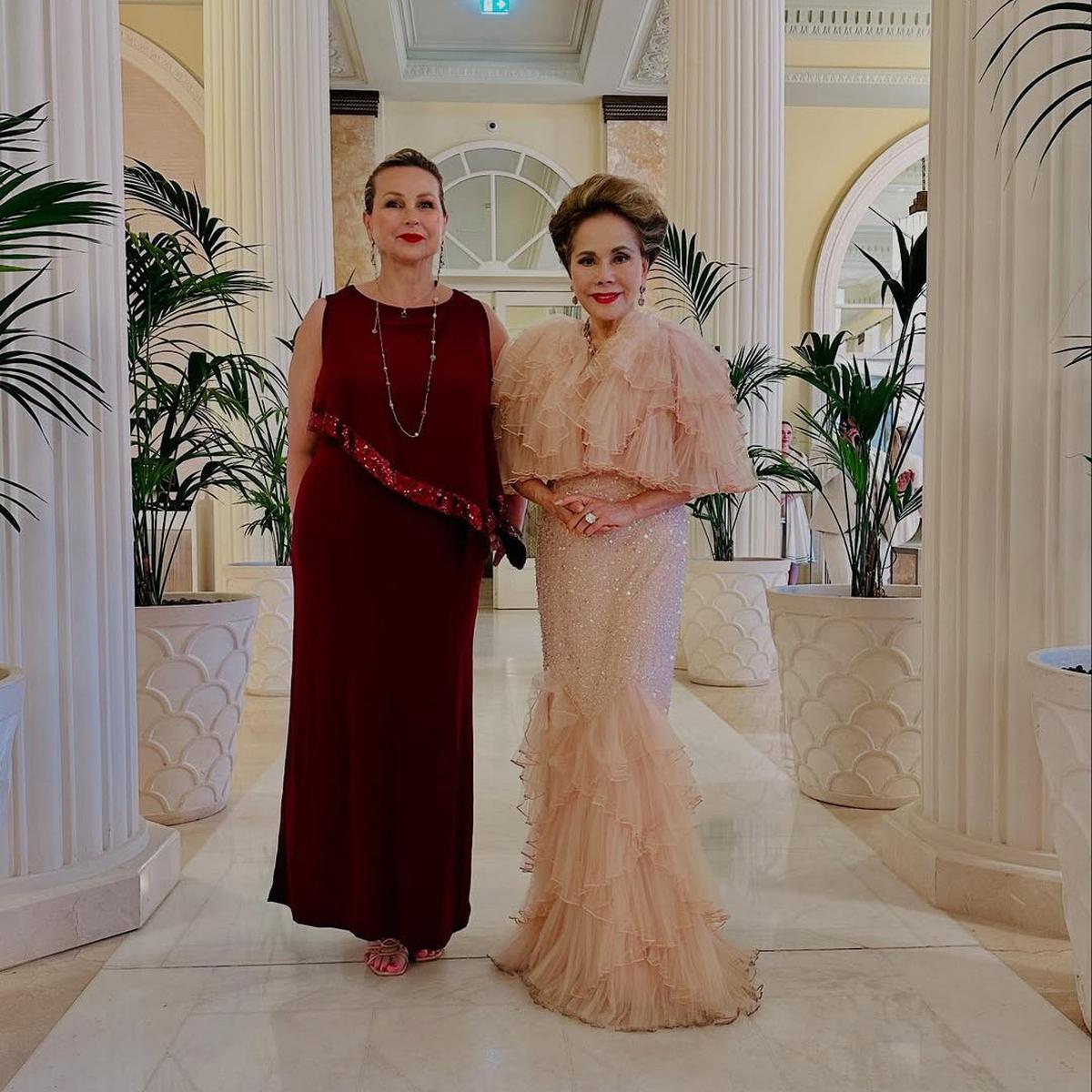 Potret Cantik Istri Presiden Soekarno di Karpet Merah Festival Film Cannes 2025, Tampil Anggun Pakai Gaun Merah Muda