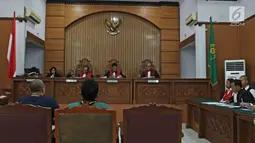 Suasana sidang lanjutan Marcello Tahitoe di PN Jakarta Selatan, Selasa (31/10). Ello dan rekannya Diego menjalani sidang  kasus penyalahgunaan narkoba dengan agenda saksi dari pihak JPU. (Liputan6.com/Herman Zakharia)