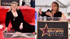 Penyanyi dan pembawa acara talk show Kelly Clarkson meraih bintang Hollywood Walk of Fame, Los Angeles, Amerika Serikat, 19 September 2022. Setelah 20 tahun memenangkan musim perdana acara kompetisi menyanyi, Kelly Clarkson akhirnya diakui sebagai bintang di Hollywood Walk of Fame. (Photo by Jordan Strauss/Invision/AP)