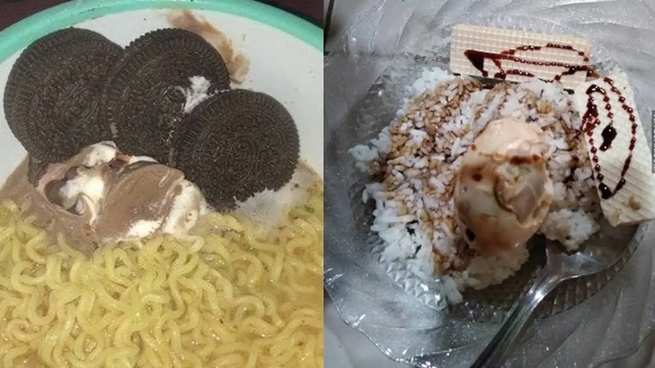 6 Potret Es Krim Campur Makanan Ini Nyeleneh, Bikin Geleng Kepala