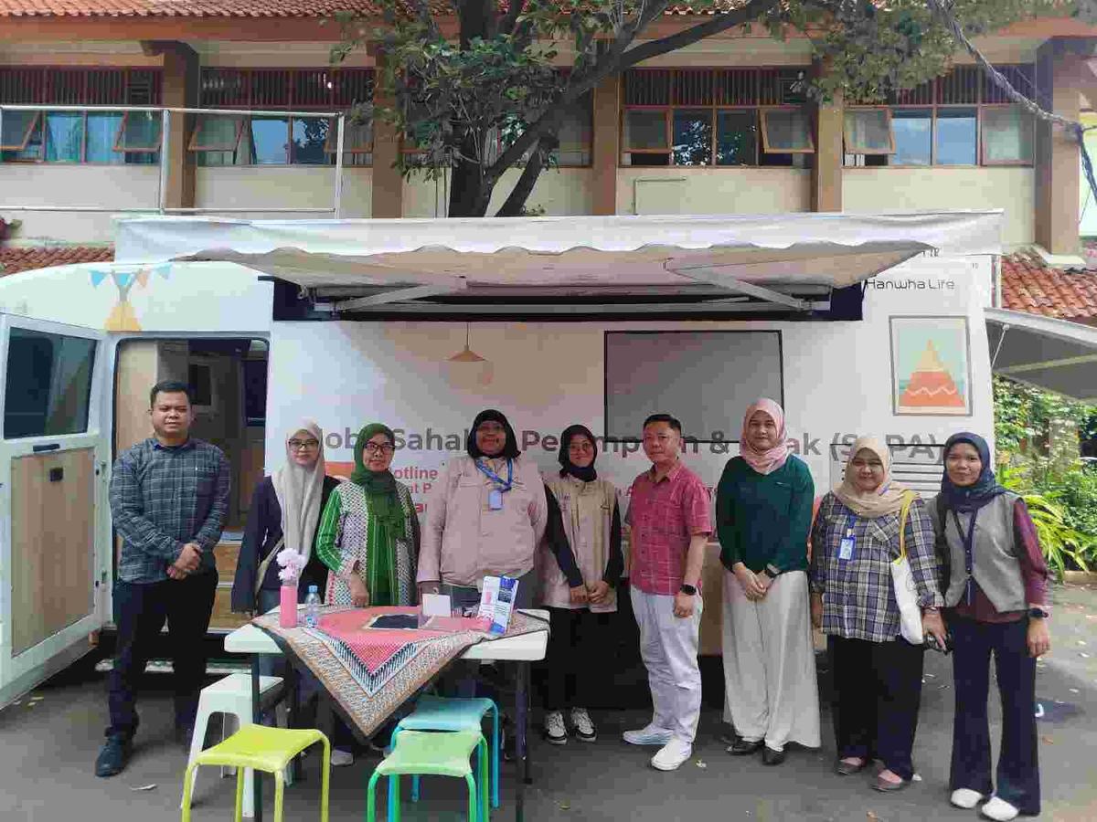 Mobil SAPA (Sahabat Perempuan dan Anak) hadir di SMA 72 Jakarta